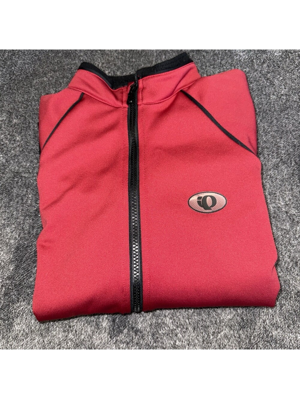 Pearl Izumi Cycling Jacket Full Zip Womens Small Logo Rear Zip Pocket Red
